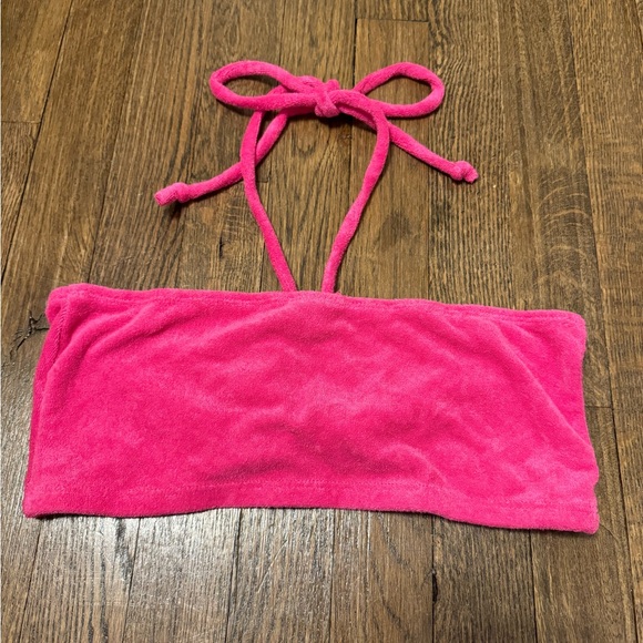 super cute barbie pink tube top that ties at the neck!🩷 - Picture 2 of 3